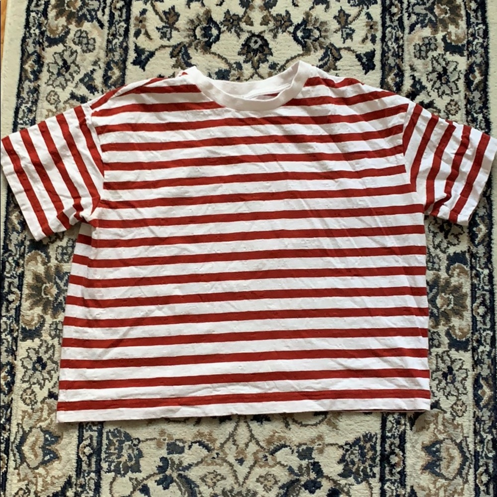 Uniqlo Red Stripe T-shirt